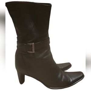Franco Sarto Women's Boots Black Leather Size 6.5M